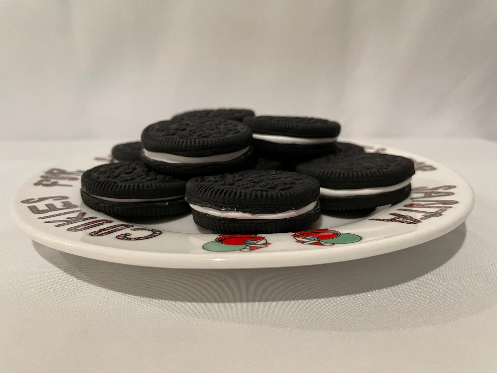 Fake Oreo fake christmas cookies milk and cookies for santa | Etsy