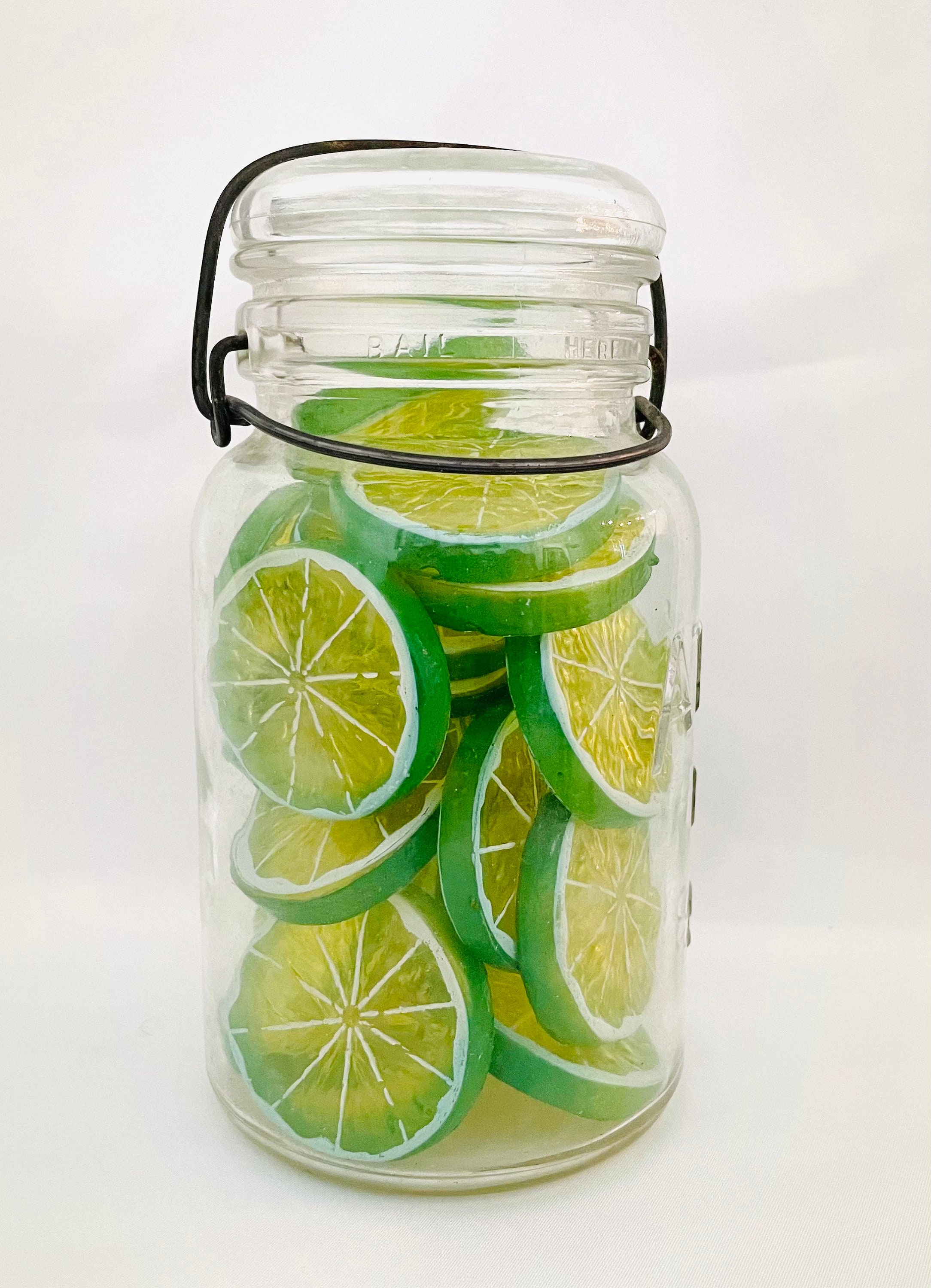 Realistic Faux/fake Lime Slices Lime Tier Display Artificial Etsy