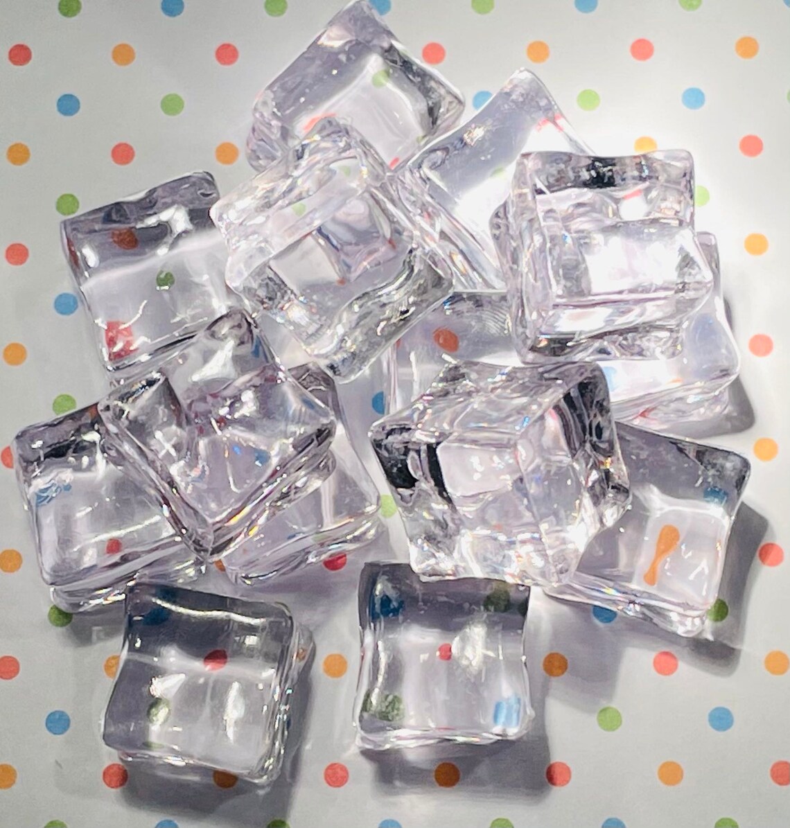 Fake Ice Cubes Faux Ice Cubes Fake Drink Decor Ice Cube Etsy