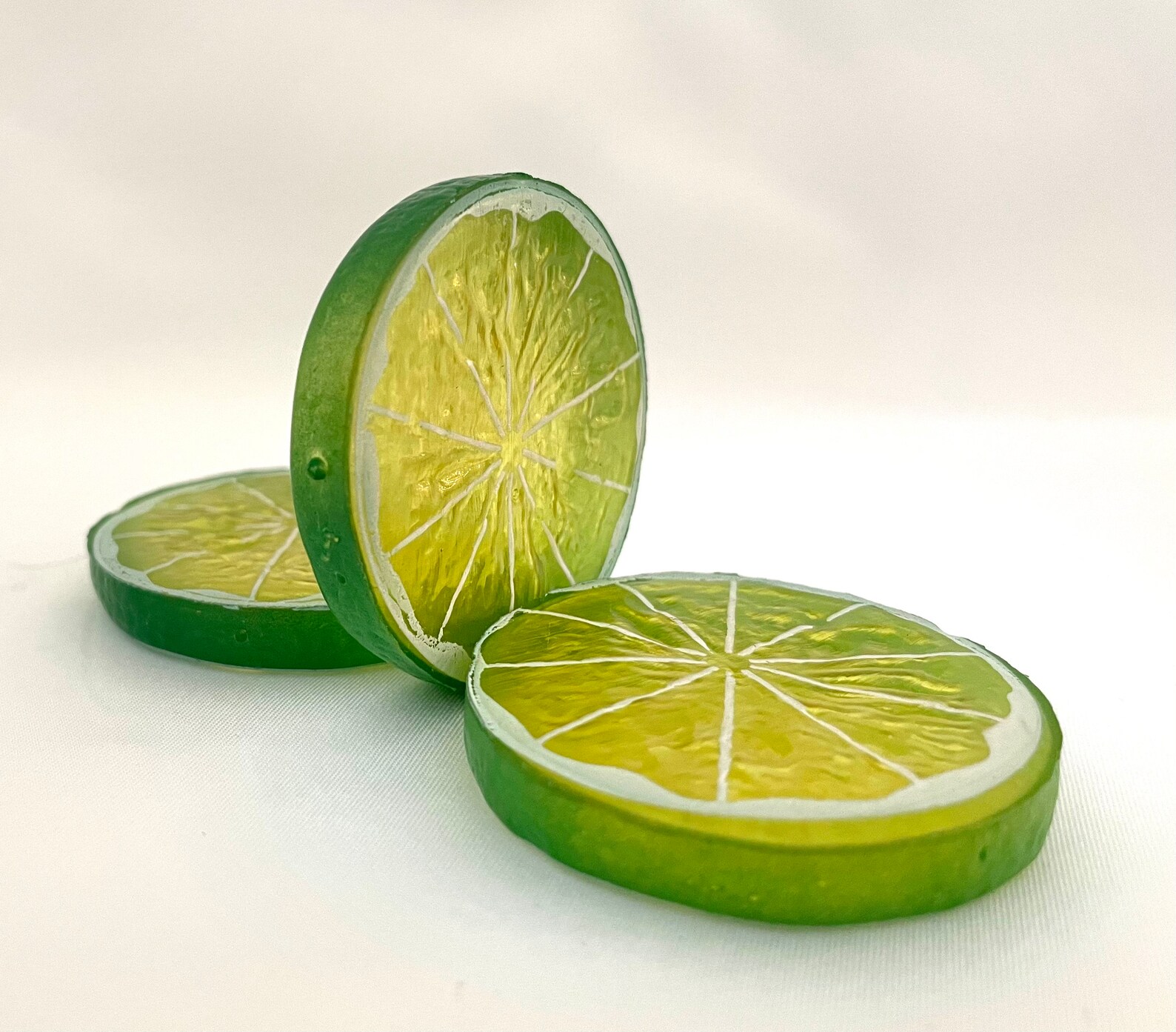 Realistic Faux/fake Lime Slices Lime Tier Display Artificial Etsy