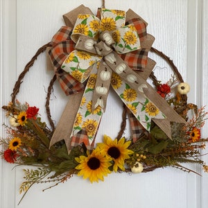 Grapevine Pumpkin Wreath, Fall Decor, Fall Door Hanger, Fall Wreath, Thanksgiving Wreath, Autumn, Pumpkin Wreath, Indoor Outdoor Wreath