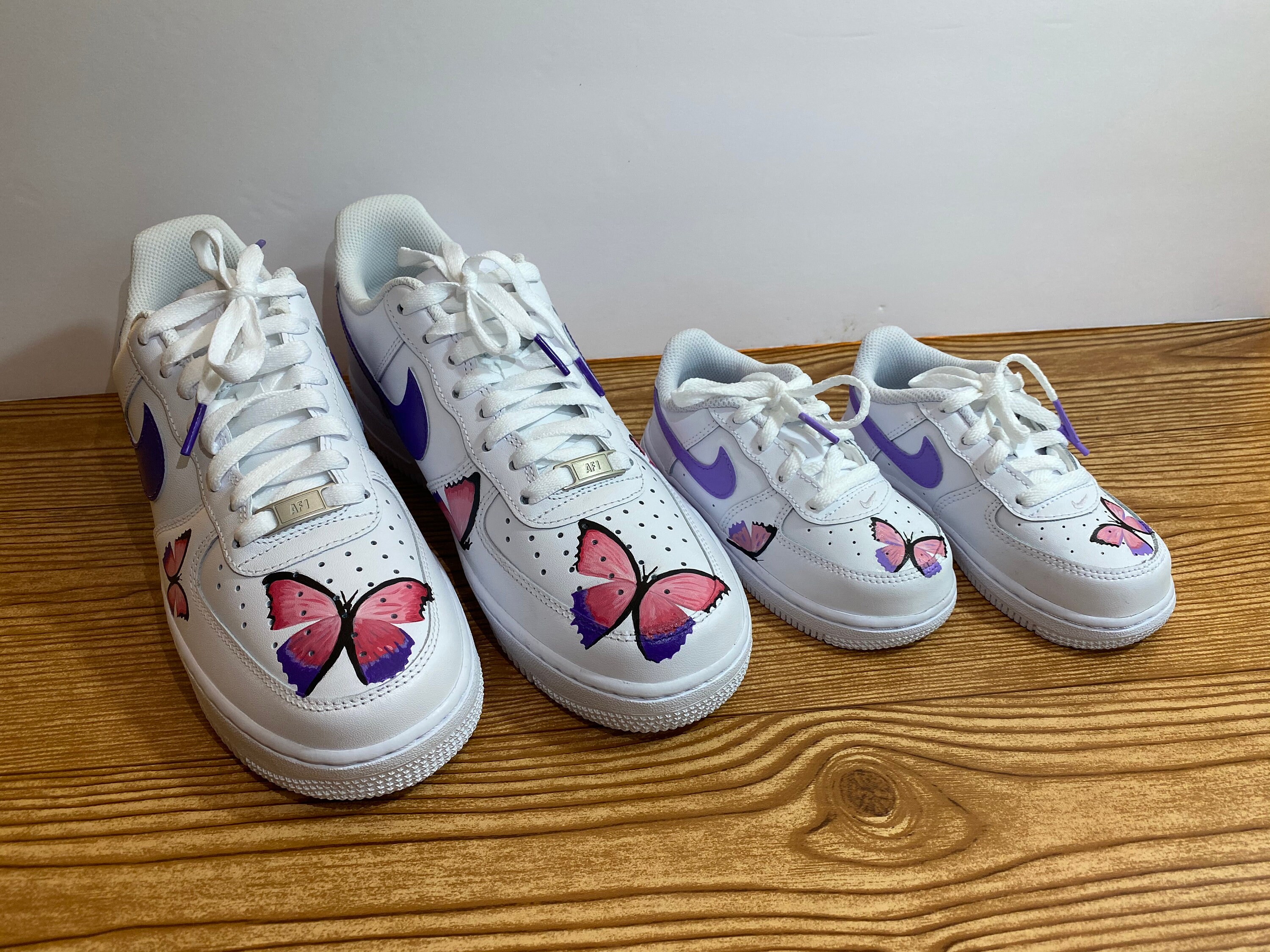 Custom Painted Butterfly Air Force 1's | Etsy