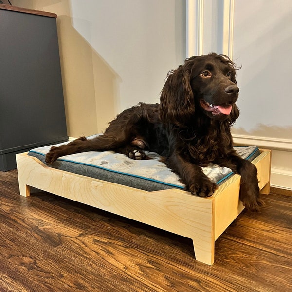 Modern Dog Bed, Dog Bed, Elevated Dog Bed, Dog Bed Frame, Raised Dog Bed, Wooden Dog Bed, Cat Bed, Raised Cat Bed