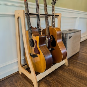 Guitar Stand, Guitar Rack, Acoustic Guitar Stand, Custom Guitar Rack, Electric Guitar Stand, Gift for Guitarist