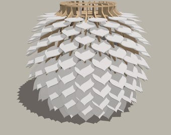 Leaf Light Fixture CNC File (CNC Furniture File, Midcentury Modern Furniture, Digital File)