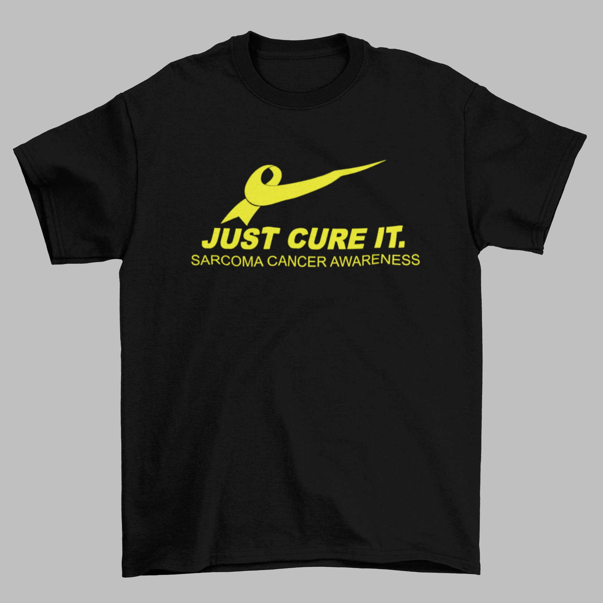 Cancer Ribbon Just Cure It Esophageal Cancer T-Shirt Cancer Ribbon Just Cure It Esophageal Cancer T-Shirt