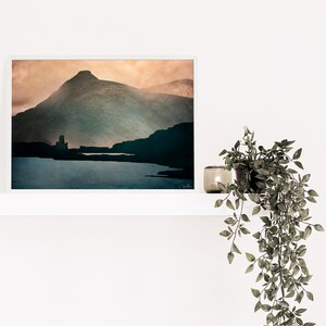 Ardvreck Castle schottischer Kunstdruck: Loch Assynt Home Decor
