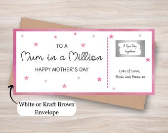 Personalized Scratch Reveal Mother's Day Card – Mum in a Million