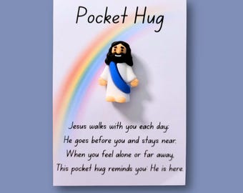 Jesus Pocket Hug – Christian Keepsake, Comfort Token