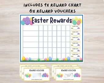 Easter Rewards Chart - Scratch to reveal rewards