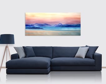 Isle of Mull Artwork, Ardnamurchan Viewpoint, Watercolour painting, Original Art, Wall Hanging, Home Decor