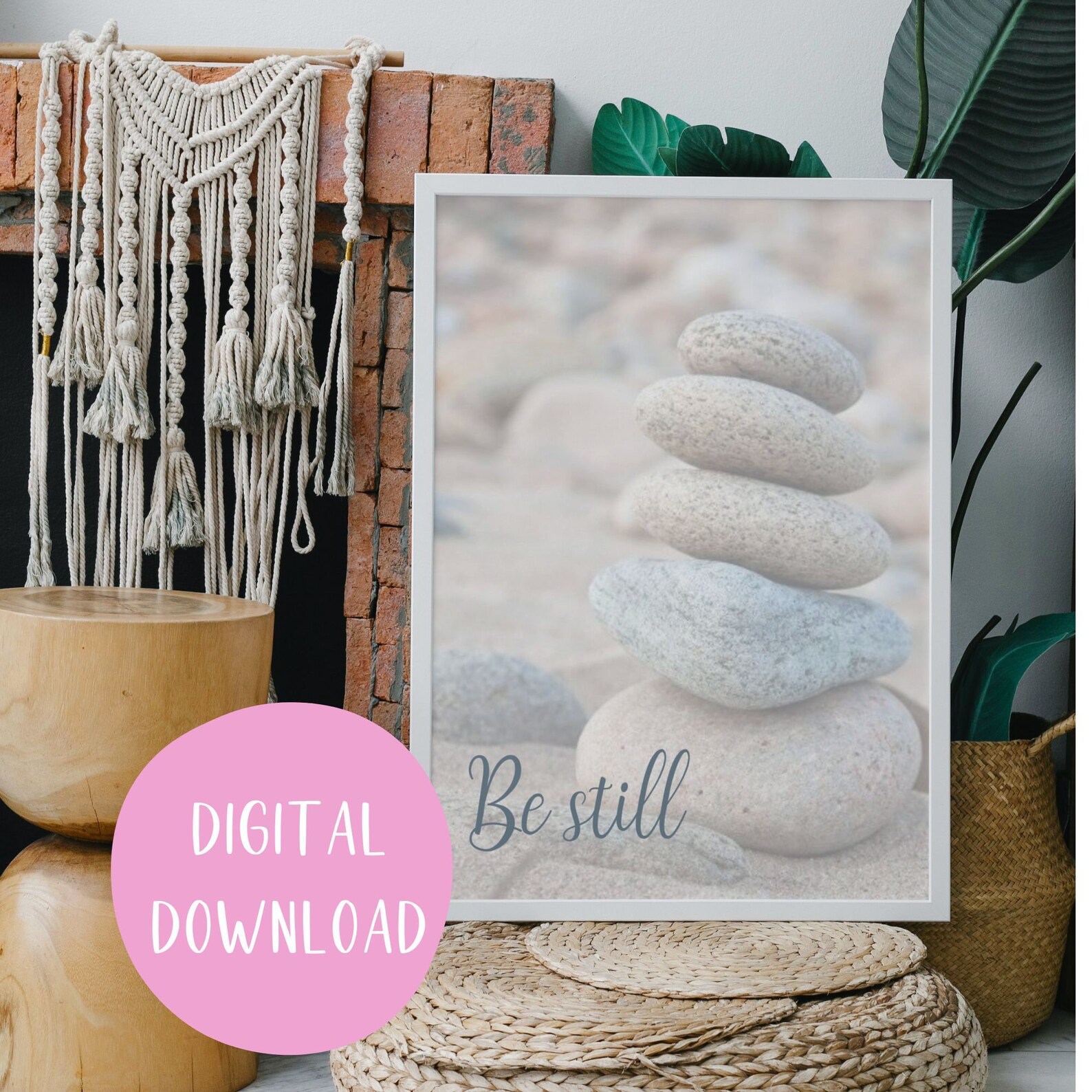 Be Still Digital Download Printable Wall Art Motivational - Etsy