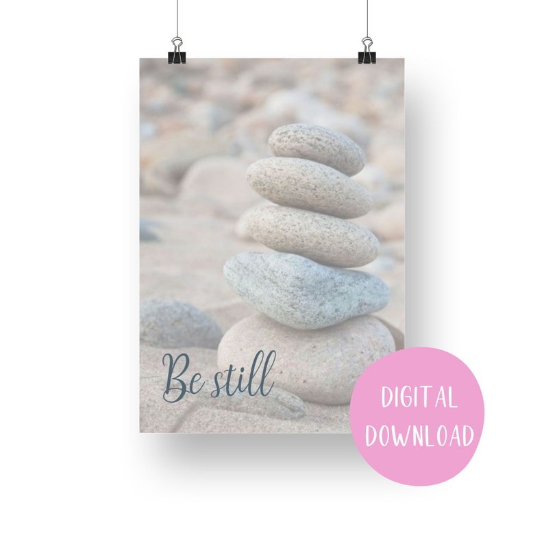Be Still Digital Download Printable Wall Art Motivational - Etsy