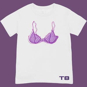 Tate McRae Purple Lace Bra So Close To What unisex t-shirt, sweatshirt