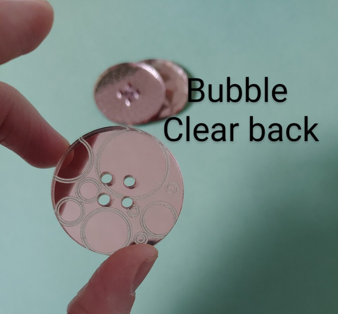 Mirror buttons design buttons patterns on buttons 4 pack Etsy