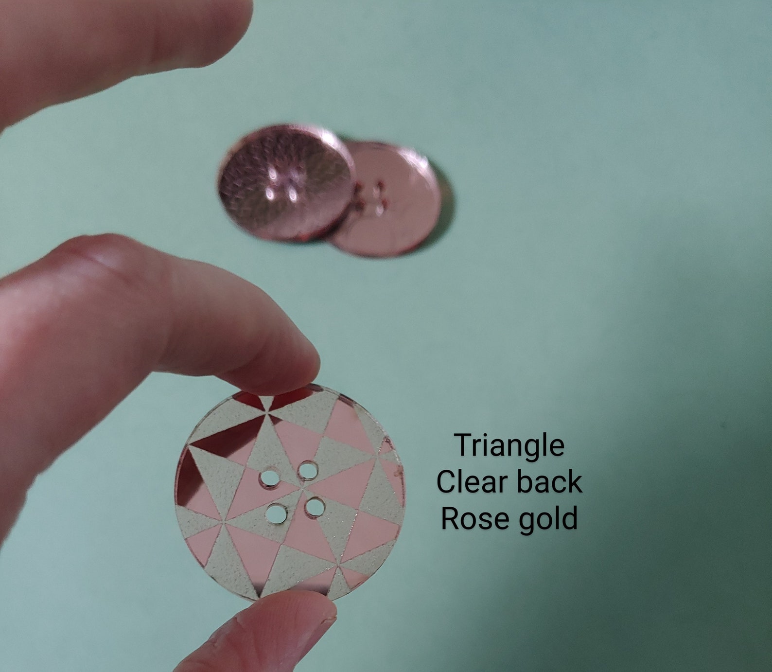 Mirror buttons design buttons patterns on buttons 4 pack Etsy