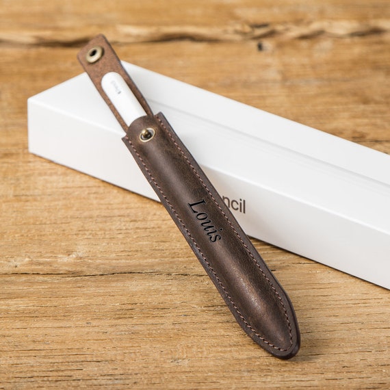 leather apple pencil case