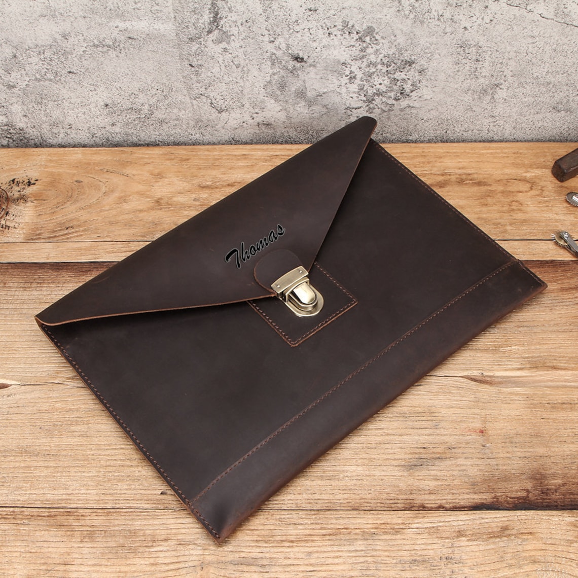 Leather Laptop Sleeve Case for 13 inch Leather Laptop Etsy