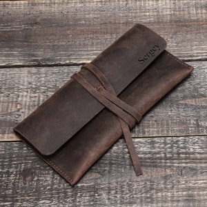 Roll Up Leather Pen Case - Gift Idea – Roarcraft