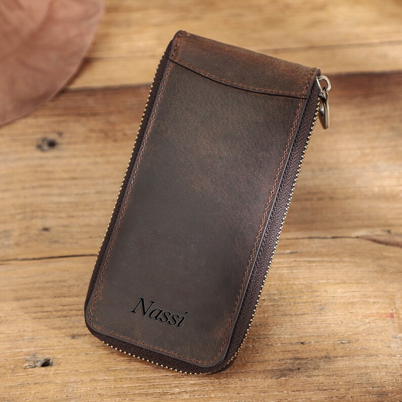 Zippered Around Watch Case Leather Travel Watch Case Etsy