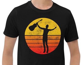 Camiseta Sting: Camiseta con gráfico de guitarrista retro