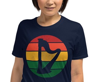 Camiseta de instrumento de arpa