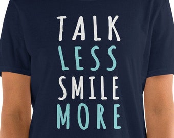 Talk less smile more Unisex Tee, Broadway Tshirts Super Soft Tees Lin Manuel Tee Hamilton Burr Tshirt Great Gift Ideas Broadway Lover Tshirt