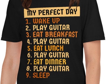 Camiseta para o Dia do Guitarrista, Presente Divertido para Músicos