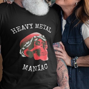 Heavy Metal Maniac T-Shirt: Unisex Metalhead Tee