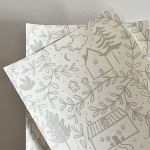 A5 Muster | Cottages in the Woods Luxus Kinder Tapete ~ Kieselstein | Tapete Wohnzimmer | Kinder Tapete | Kinderzimmer Tapete