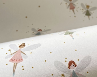 Fairy Dust Wallpaper | Kids Wallpaper | Scandi Wallpaper | Kids Wall Mural | Childrens Decor | Nursery Wallpaper | Fairytale Wallpaper