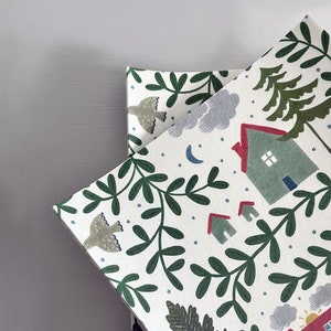 Carta da parati English Country Cottages / Carta da parati per bambini / Decorazione per la cameretta dei bambini / Murale per pareti per bambini / Parete caratteristica / Carta da parati per sala giochi / Cameretta per bambini