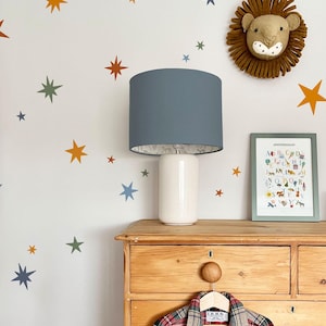 Star Wall Stickers - Warm Winter | Eco-Friendly, Removable, Reusable, Fabric Wall Stickers