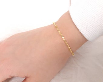 24k gold plated beaded satellite chain bracelet handmade/layering/simple chain/minimalist/dainty/non-tarnish/y2k/aesthetic/gift idea