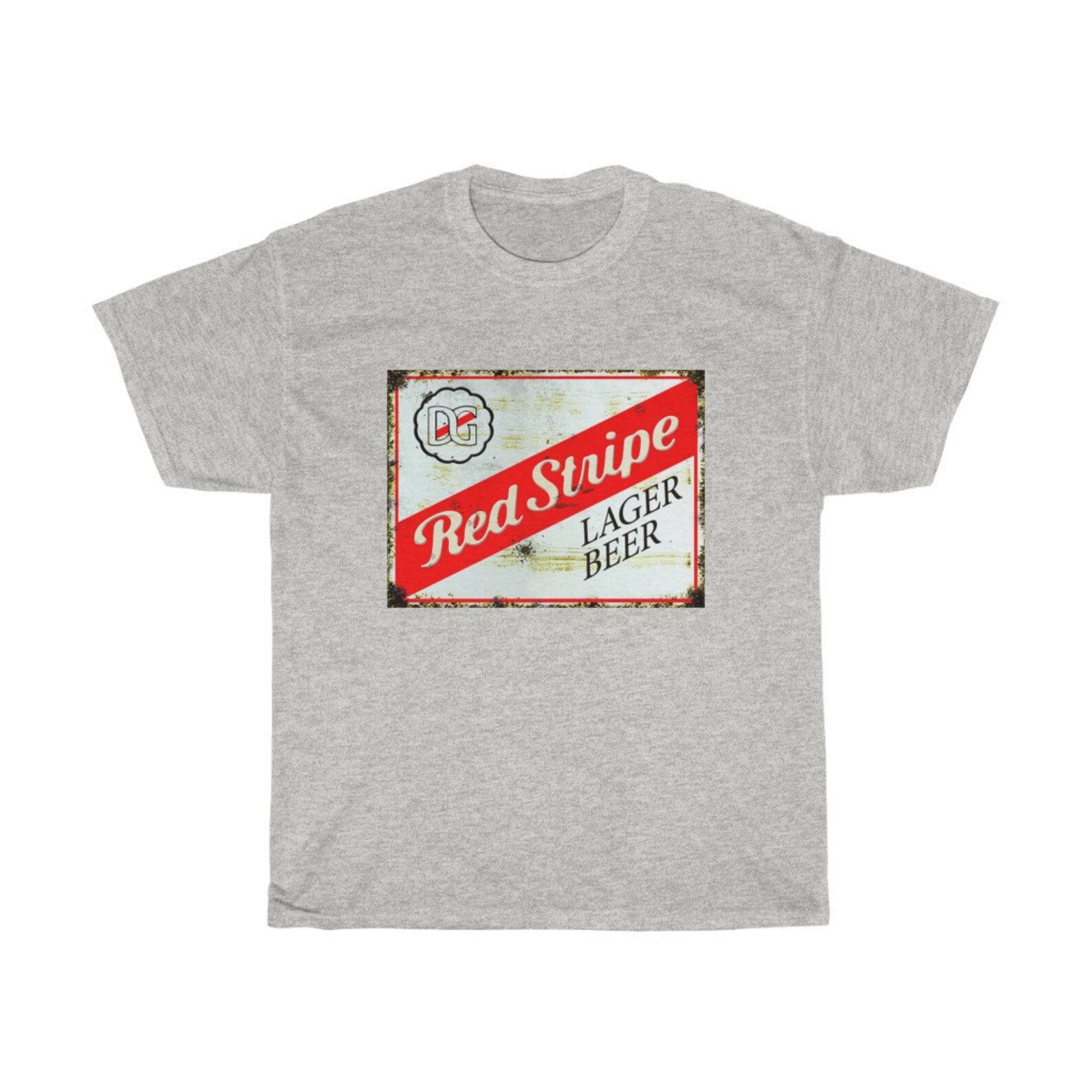 Vintage Red Stripe beer shirt Etsy