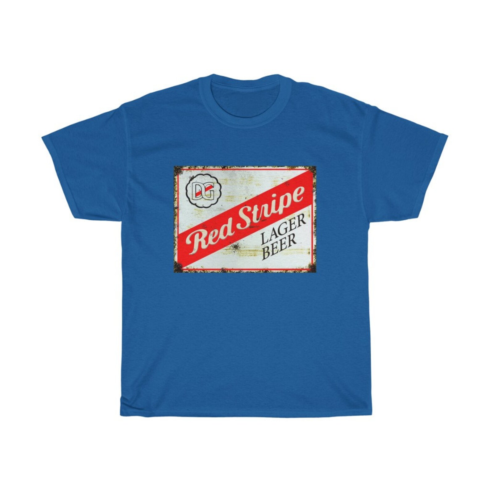 Vintage Red Stripe beer shirt Etsy
