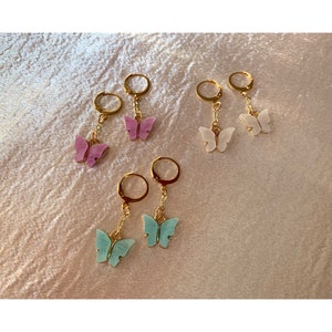 Butterfly Chain Huggies