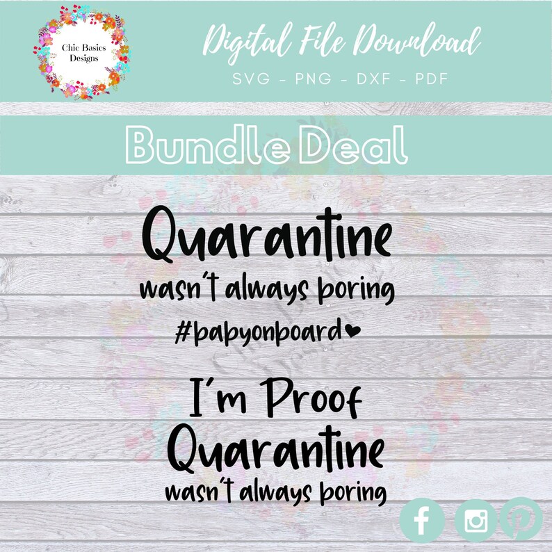 Download SVG Bundle Quarantine SVG Quarantine Onesie Quarantine | Etsy