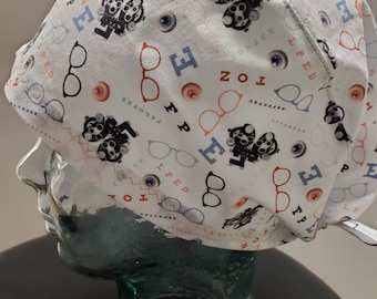 Scrub Cap--Phoropter**Available in Blue, White or Black**Buy 3 caps, get 1 mask FREE! Buy 7 caps, get 1 cap FREE!