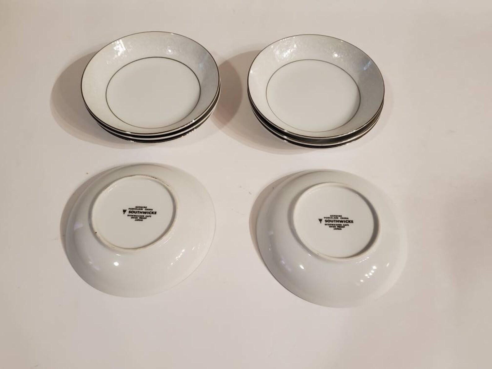 Southwicke Japan Genuine Porcelain Fine China w/ Silver Trim Etsy