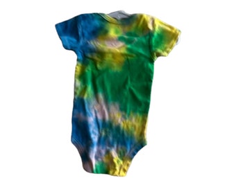 Infant Tie Dye Onesie, Size 6/9 months, rainbow breeze, Retro Tie and Dye Clothing, Gift for kids,, Tie Dye, baby clothing, kids tie dye