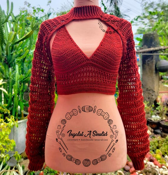 Super Cropped Crochet Sweater Crochet Crop Top Sweater Pattern Sales