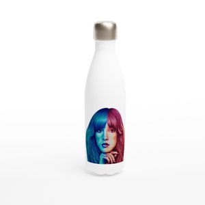 Stevie Nicks Water Bottle. Coffee flask. Fleetwood Mac bottle. Stevie Nicks gift. Water Bottle. 1970s music. Fleetwood Mac gift. Music fan