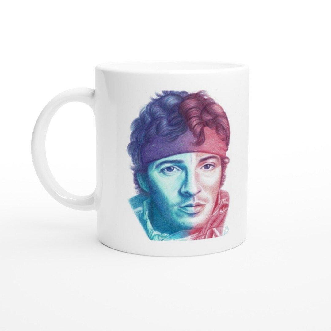 Bruce Springsteen Mug. Gift for Him.the Boss. Rainbow Art. Gift for Men ...