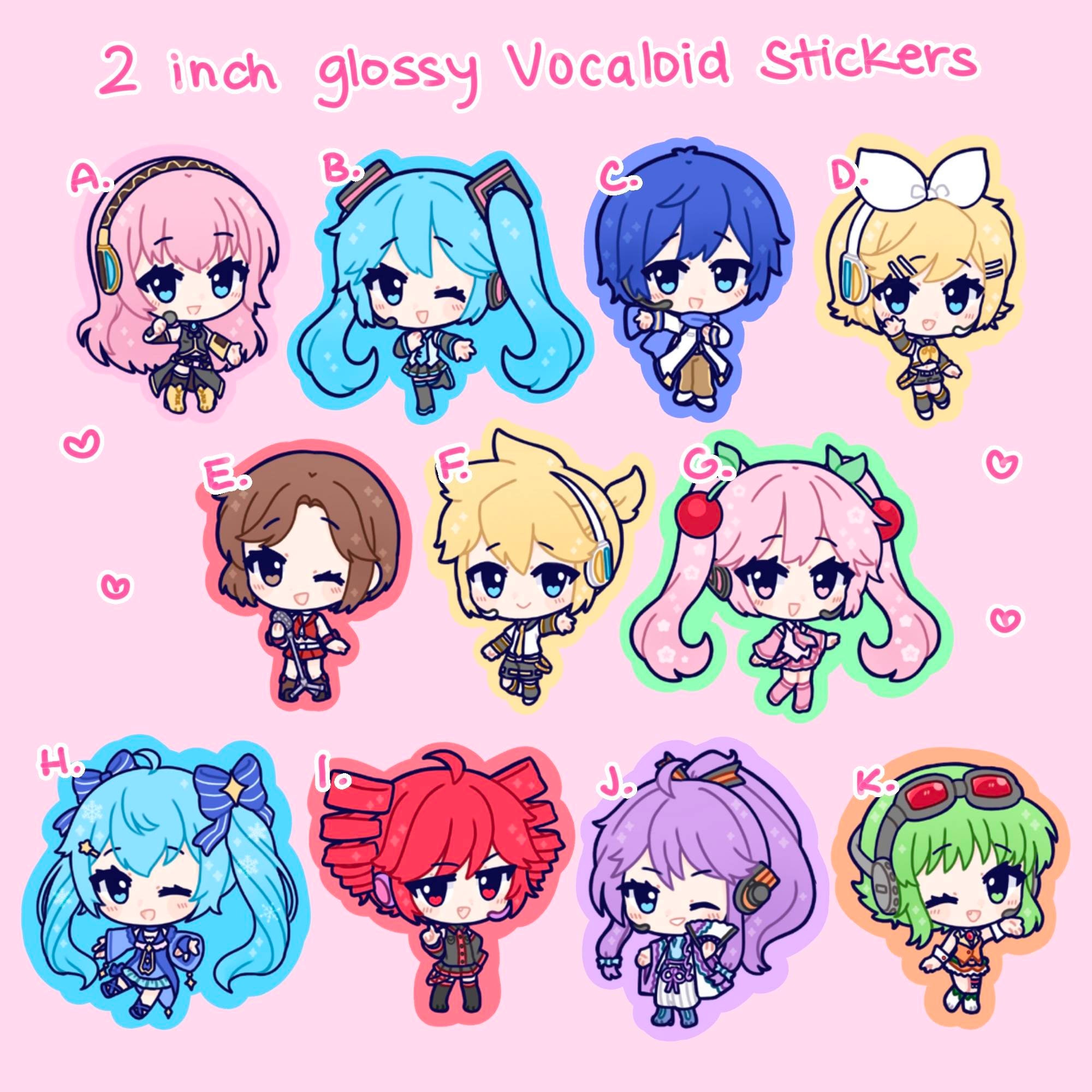 Vocaloid Stickers + Bundles