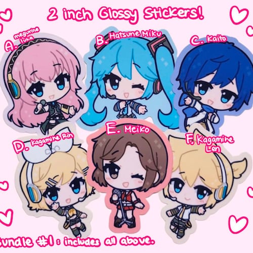 Vocaloid Stickers Bundles Etsy