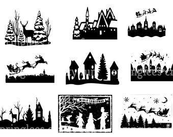 Download Winter Scene Svg Etsy