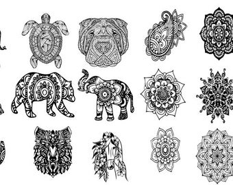 Download Elephant Mandala Svg Etsy