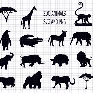 Zoo animal svg bundle zoo animal clip art zoo svg animal svg animal cut files cricut