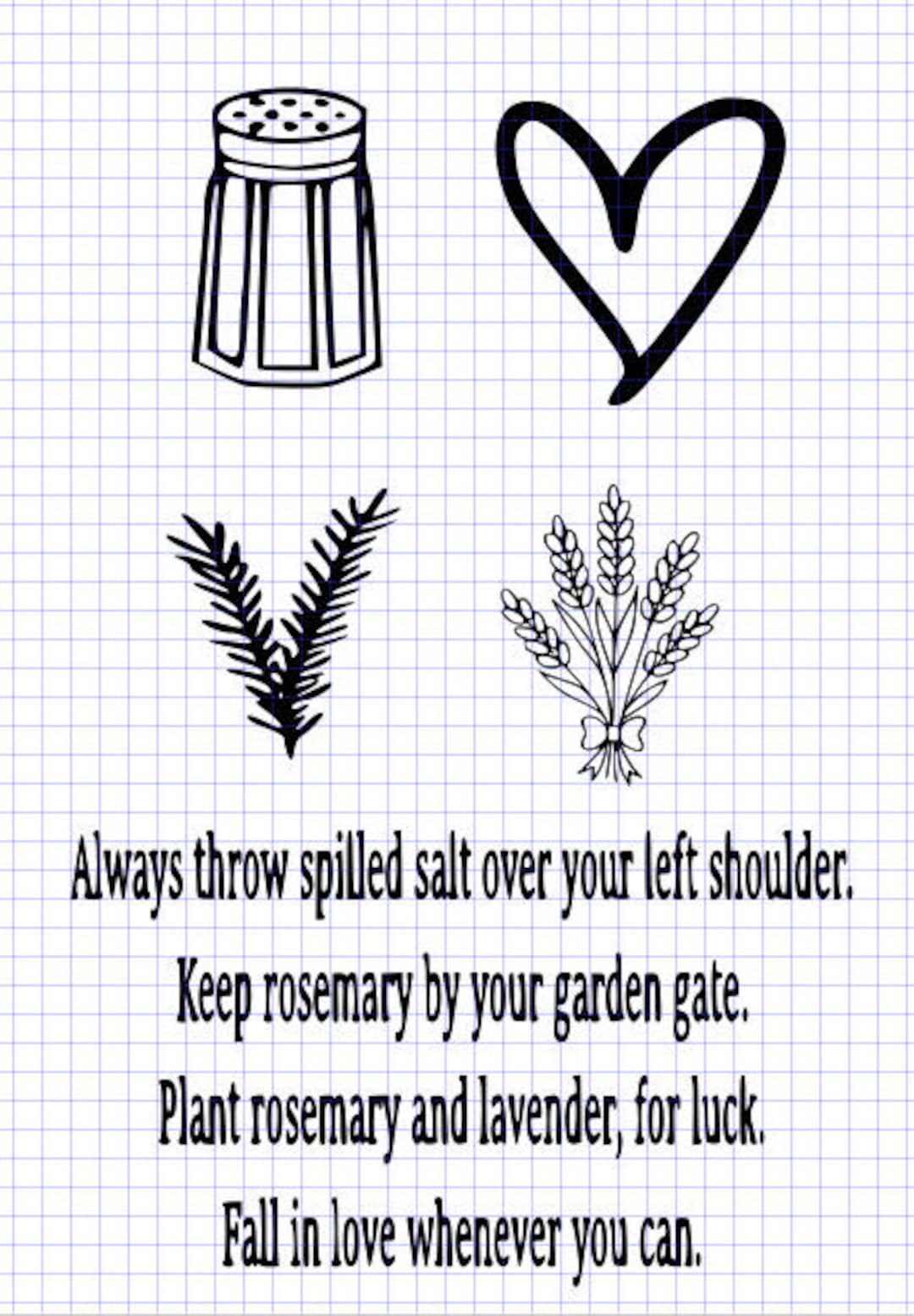Practical Magic Svg Files Practical Magic SVG Salt Rosemary Lavender Love Svg | Cut File Digital ...